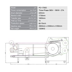 کلندر مدل PD-1700D